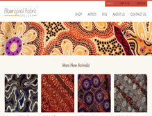 Tablet Screenshot of aboriginalfabrics.com.au